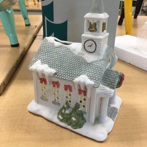 Partylite Snowy Church Tealight Holder